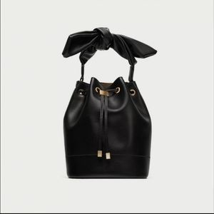 ZARA Knot Tie Bucket Bag